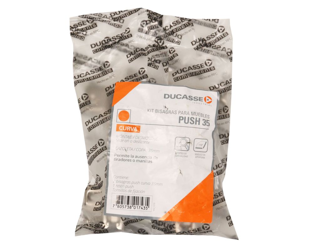 Bisagra push 35 mm curva 2 unidades Ducasse-3