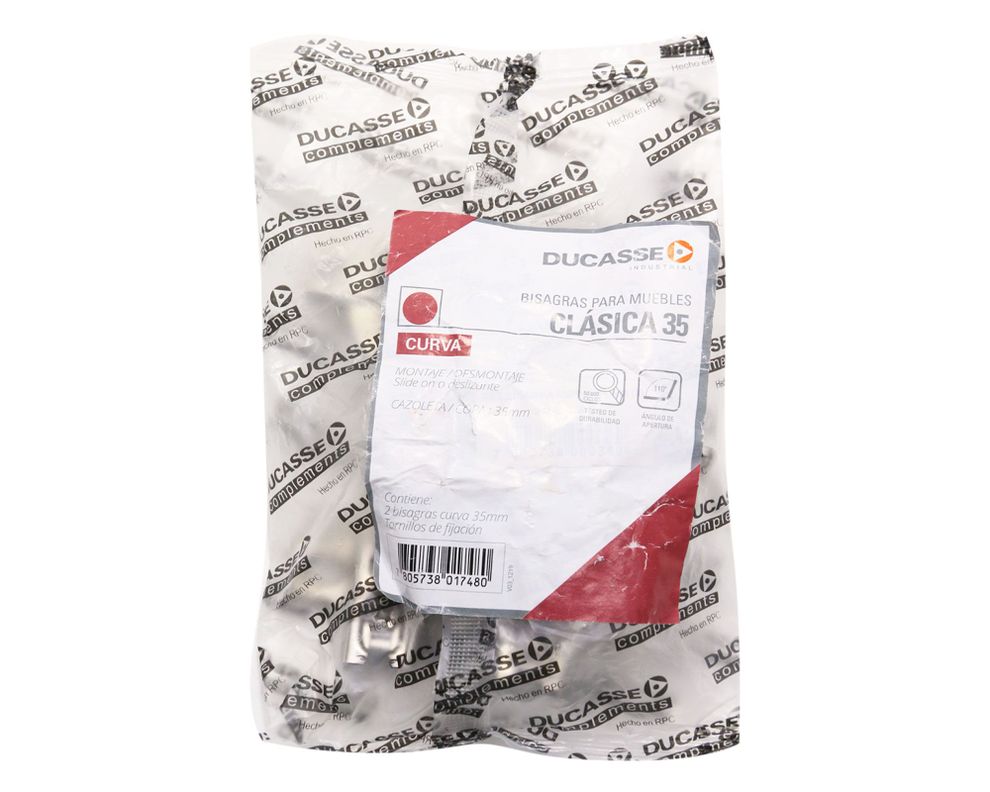 Bisagra curva 35 mm 2 unidades Ducasse-3