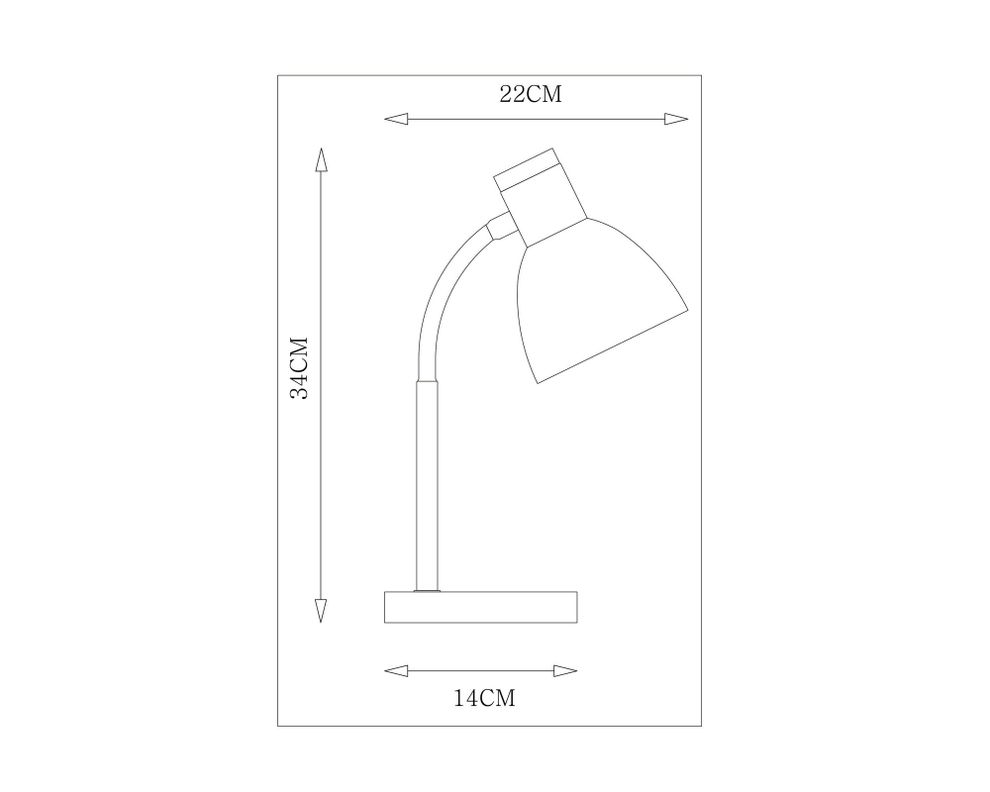 Lámpara sobremesa 1L E14 Imana Abitare-3