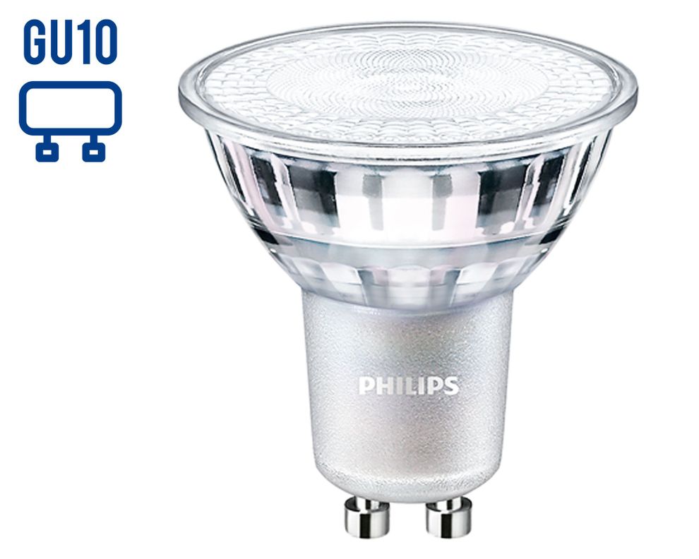 Ampolleta LED 5W GU10 luz cálida Dicroica Philips-0
