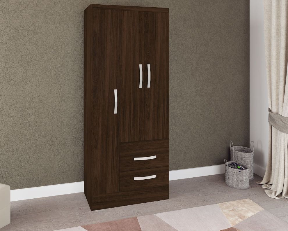 Clóset 3 puertas 2 cajones tabaco M+Design-3