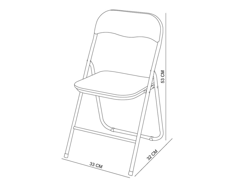 Silla plegable Infantil azul M+Design-3