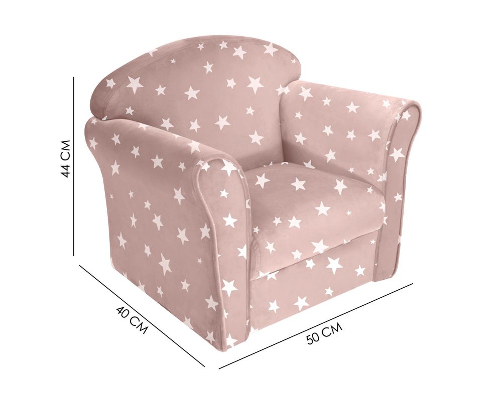 Sillón Infantil Estrellas rosado M+Design-4