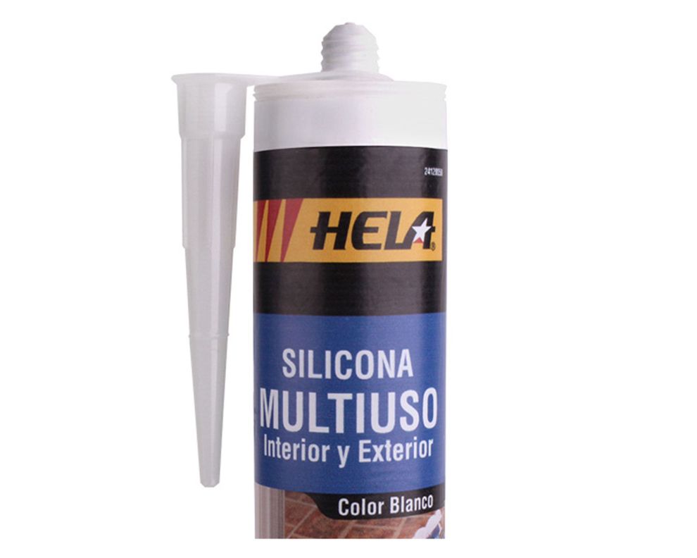Silicona 280 ml multiuso blanco Hela-1