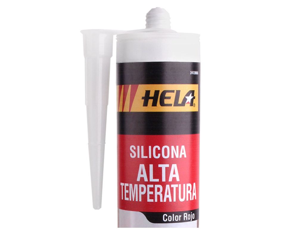 Silicona 280 ml Alta temperatura rojo Hela-1