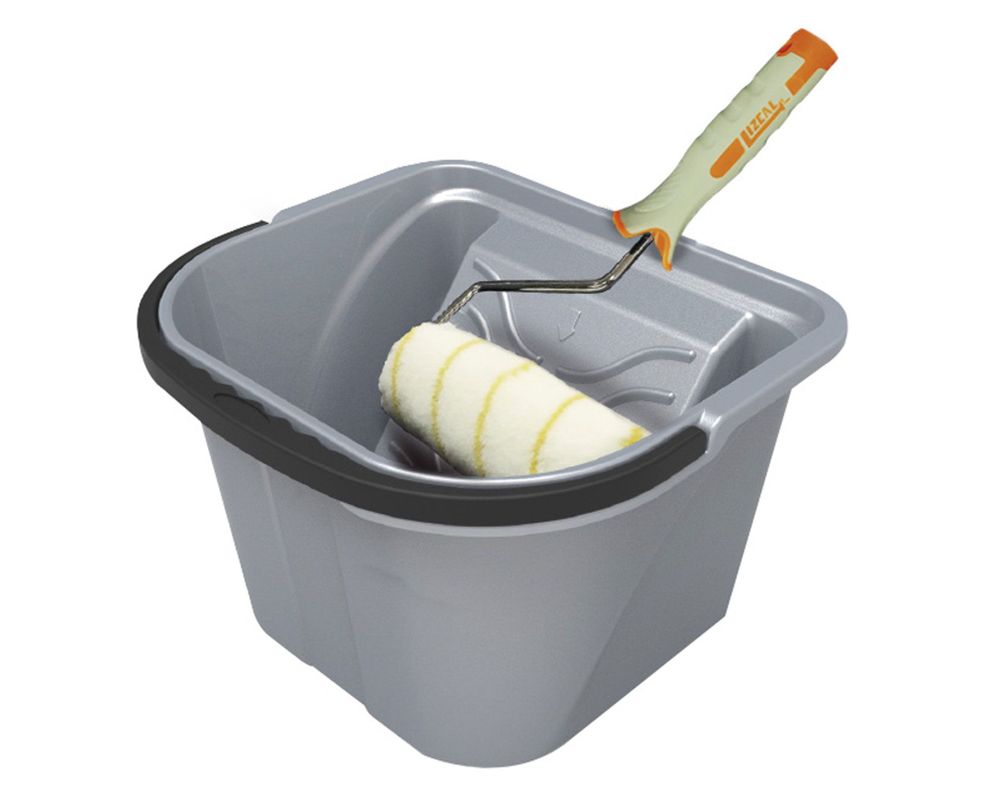 Balde para pintura 6 litros gris Lizcal-2
