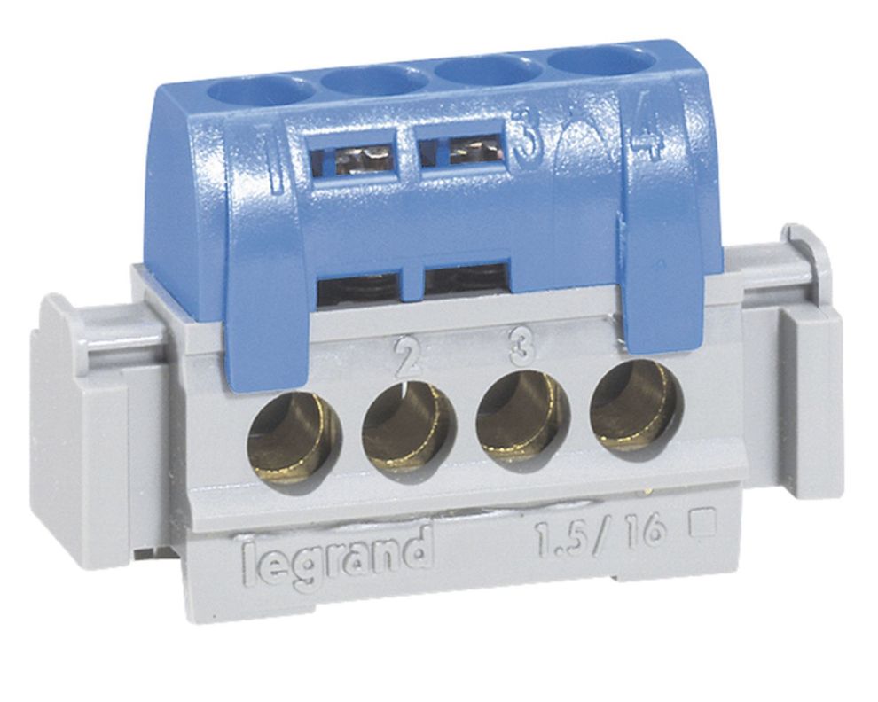Regleta conexión 25 mm azul Legrand-0