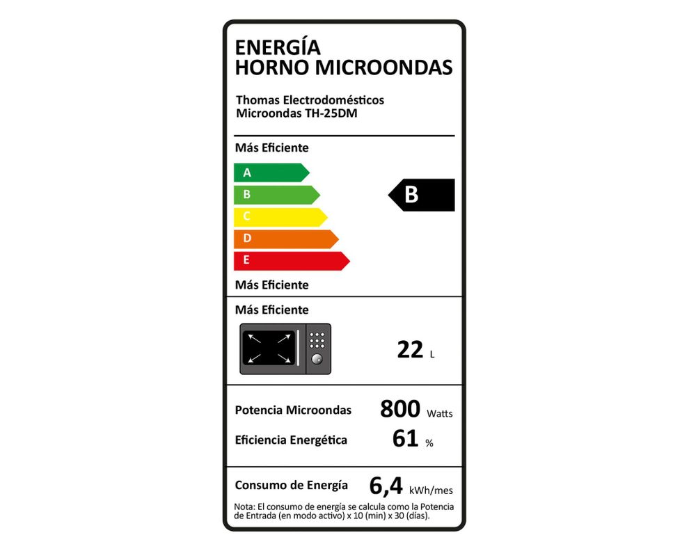 Microondas TH-25DM 25 litros Thomas-6