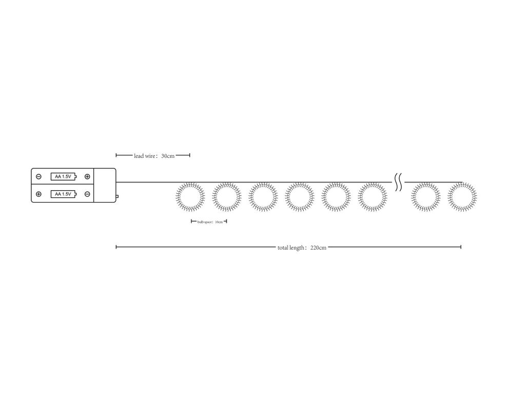 Guirnalda LED 20L Pom pom Abitare-7