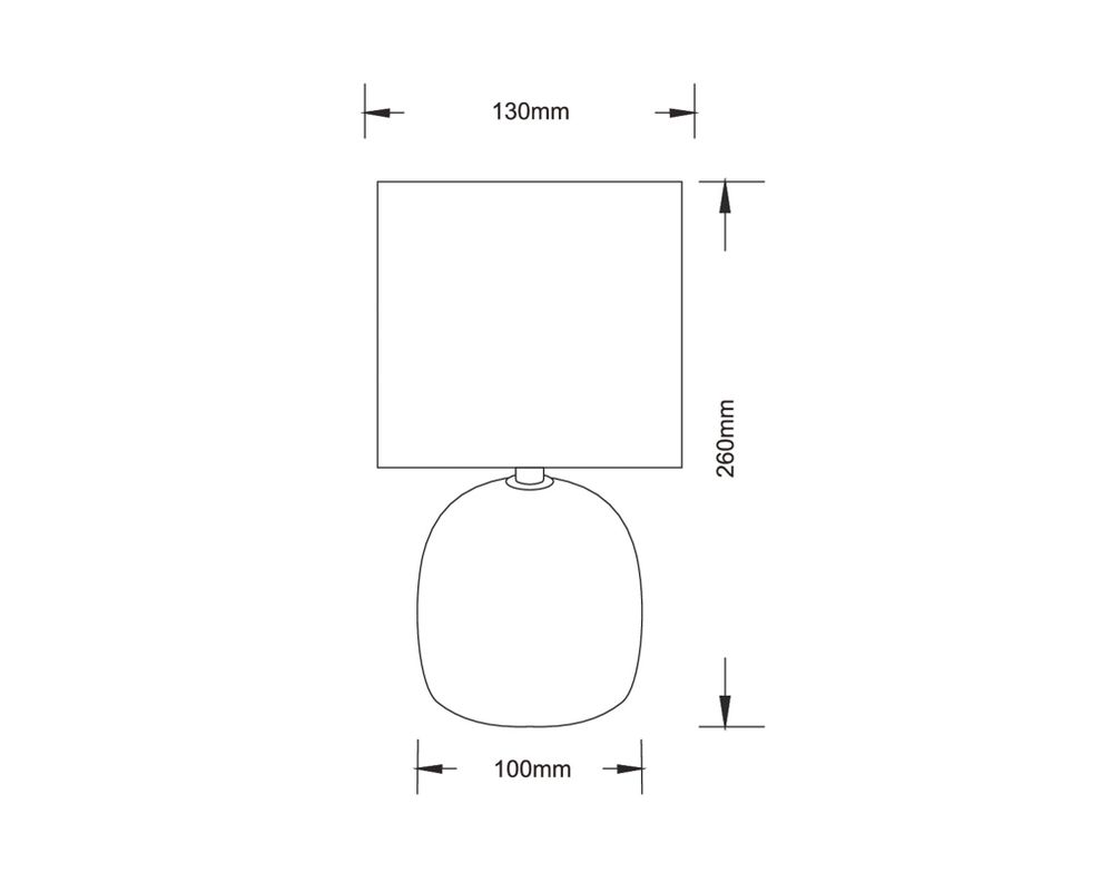Lámpara sobremesa 1L E27 concreto crudo Abitare-6