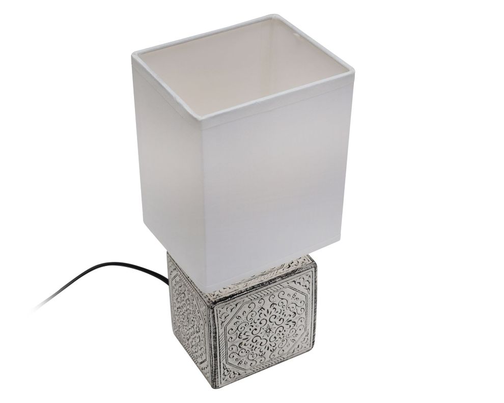 Lámpara sobremesa 1L E27 cubo Abitare-1
