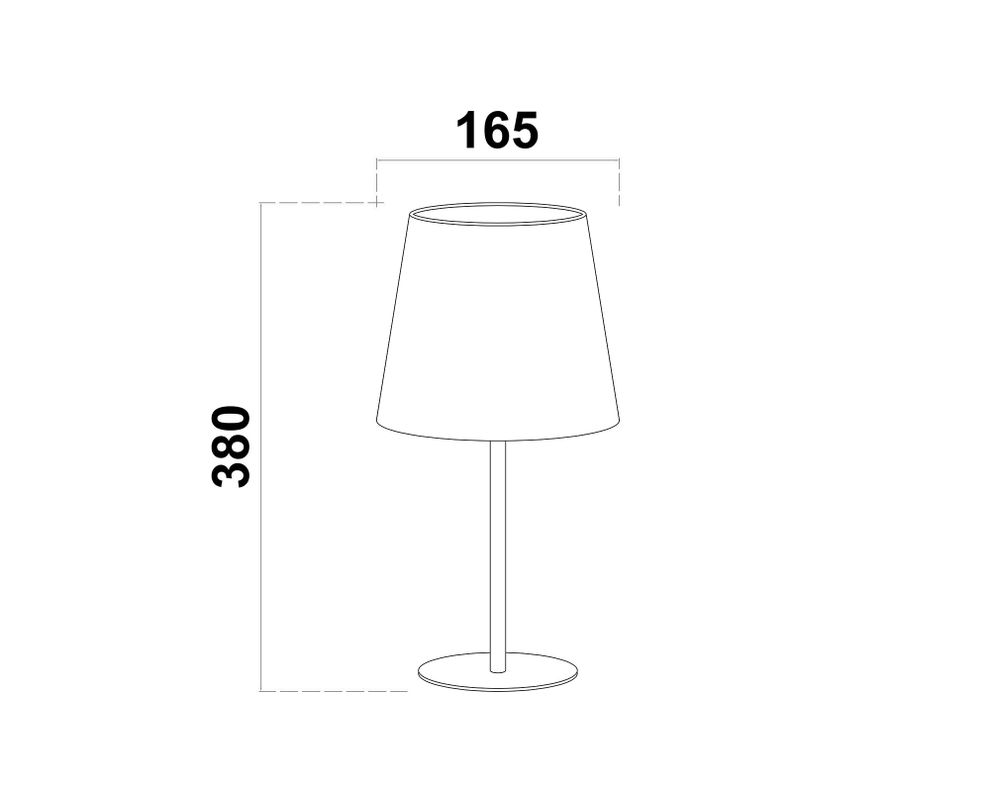 Lámpara sobremesa 1L E27 Caneva gris Abitare-3