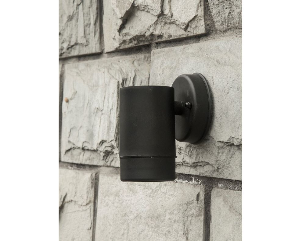 Aplique 1L GU10 negro Abitare-3