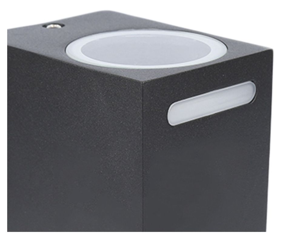 Aplique 2L GU10 Burne negro Abitare-1