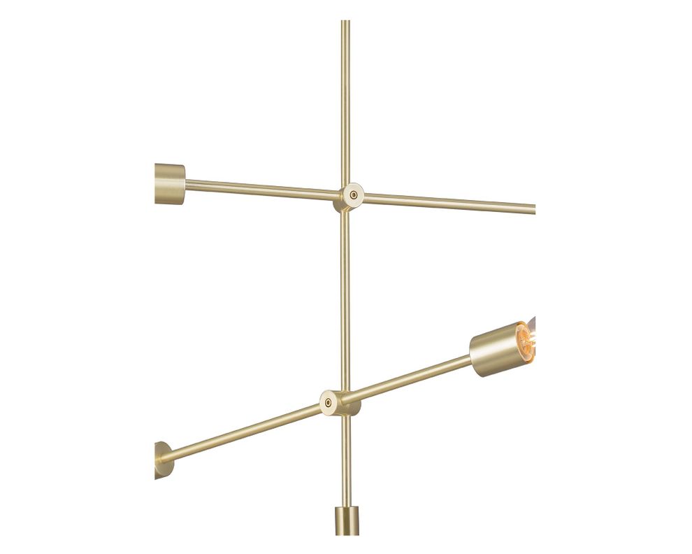 Lámpara colgar 4L E27 Asterisk gold bzlargo Abitare-4