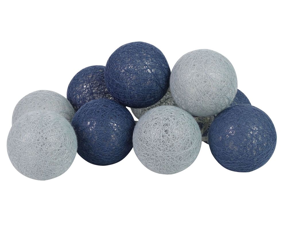 Guirnalda LED 10L esfera azul Abitare-0