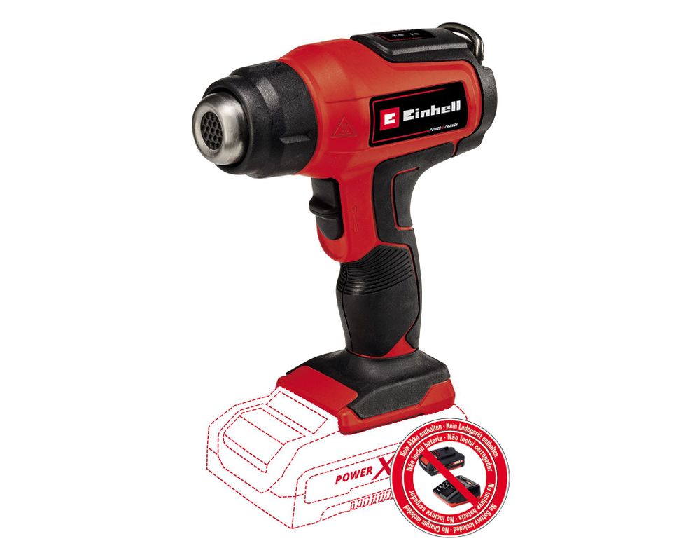 Pistola de calor inalámbrica 18V TE-HA 18 Li-Solo Einhell-0