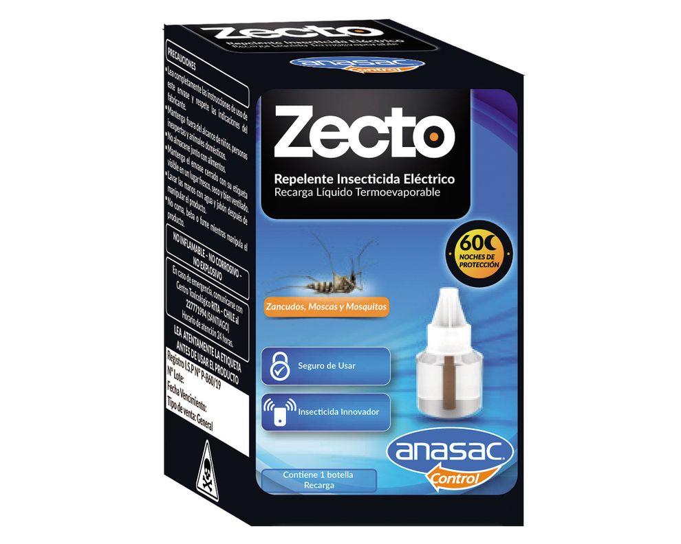 Recarga insecticida líquido Zecto Anasac-0