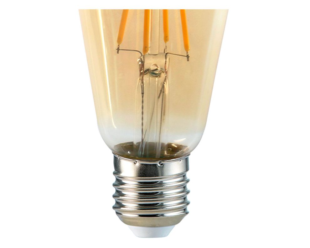 Ampolleta LED 6W E27 luz amarilla ST58 Megabright-1