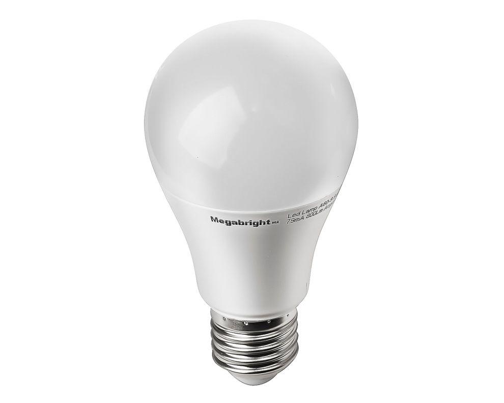 Ampolleta bright LED 9,5W E27 luz fría A60 2 unidades Megabright-1