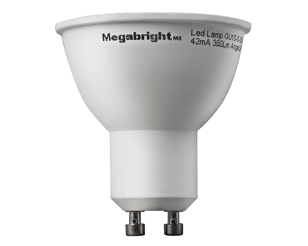 Ampolleta bright LED 5,5W GU10 luz fría PAR16 Megabright PRUEBA-3