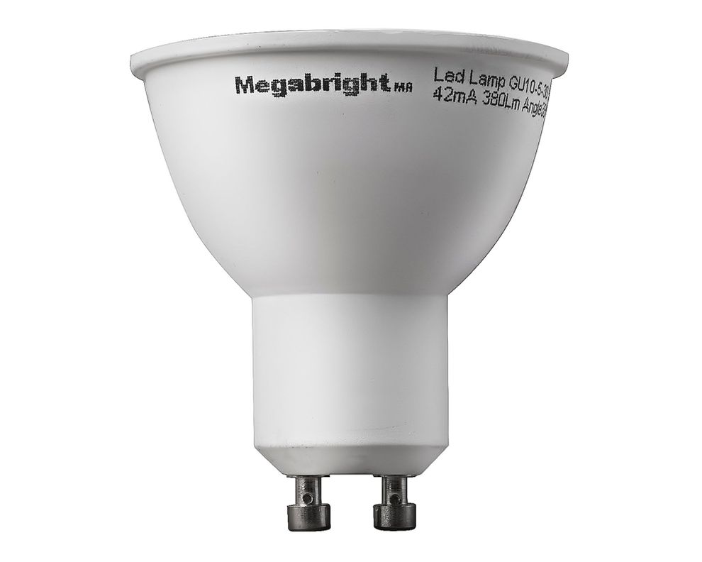 Ampolleta bright LED 5,5W GU10 luz cálida PAR16 3 unidades Megabright-2
