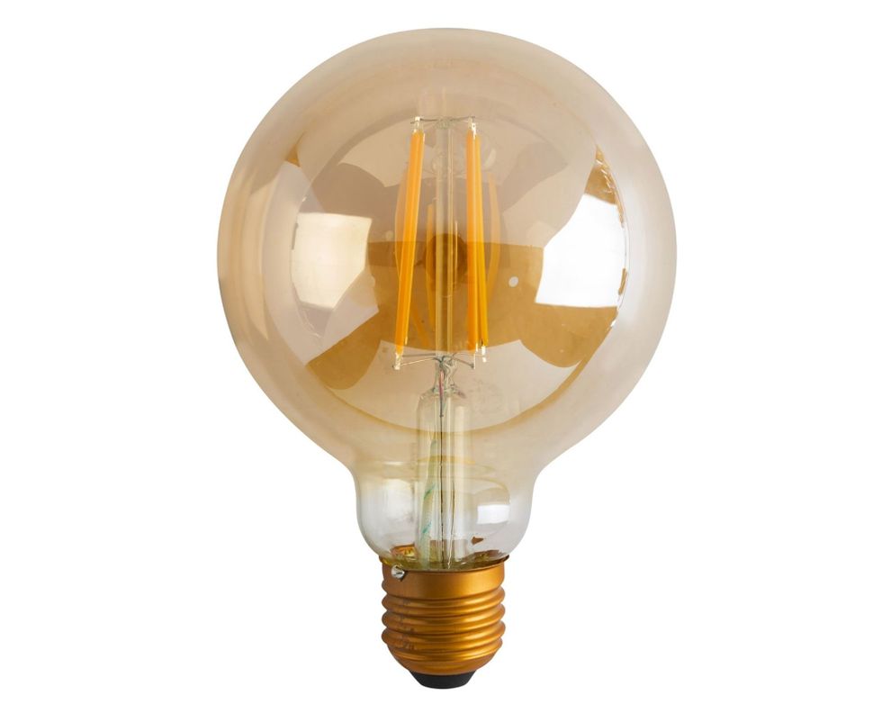 Ampolleta LED 5W E27 luz cálida globo Ledzone-0