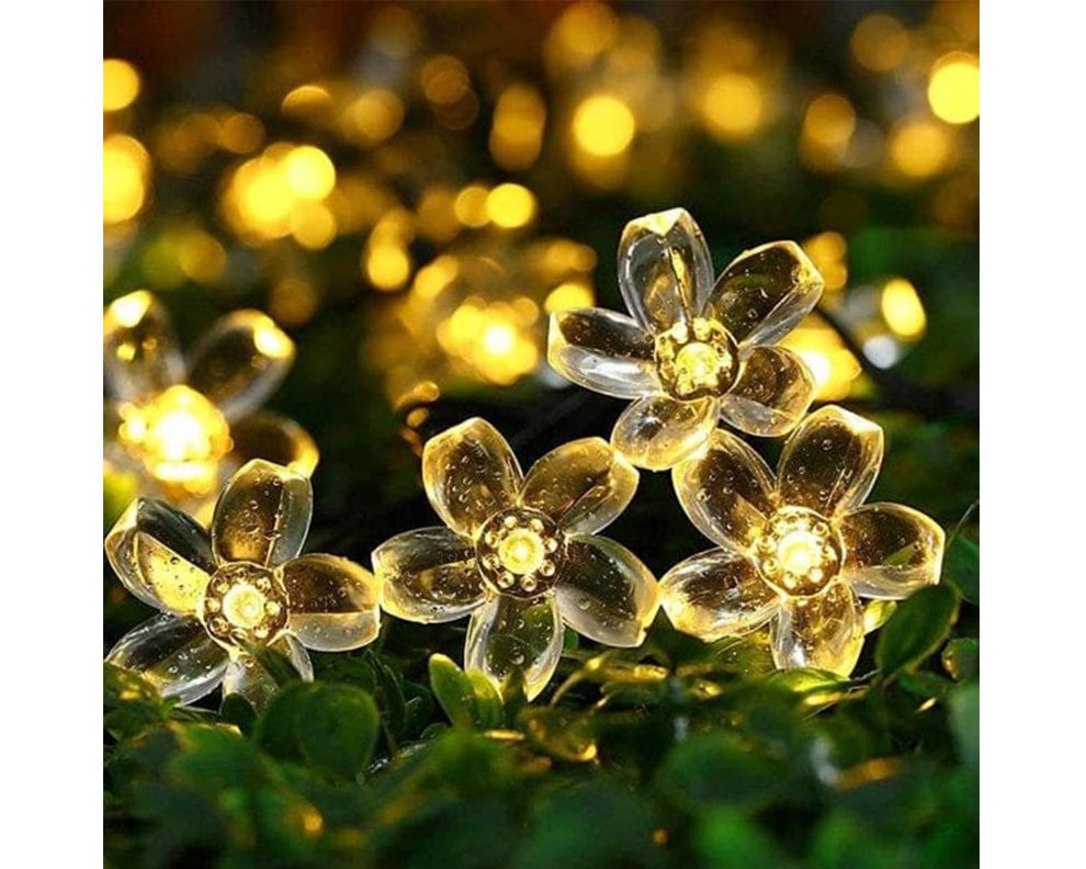 Guirnalda solar LED 20L Flores Ledzone-1