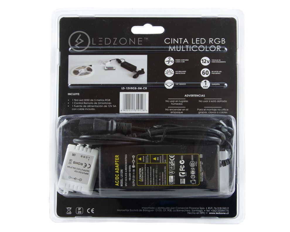 Cinta LED 5 m RGB Ledzone-3