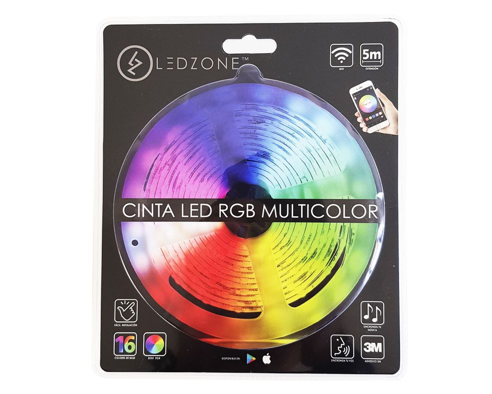 Cinta LED 5 m WIFI RGB Ledzone-0