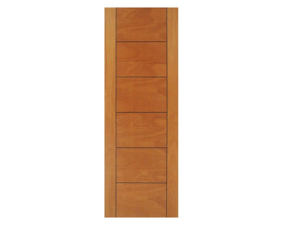 Puerta interior barnizada Capri III Enchapada 75x200 cm Itma.-1