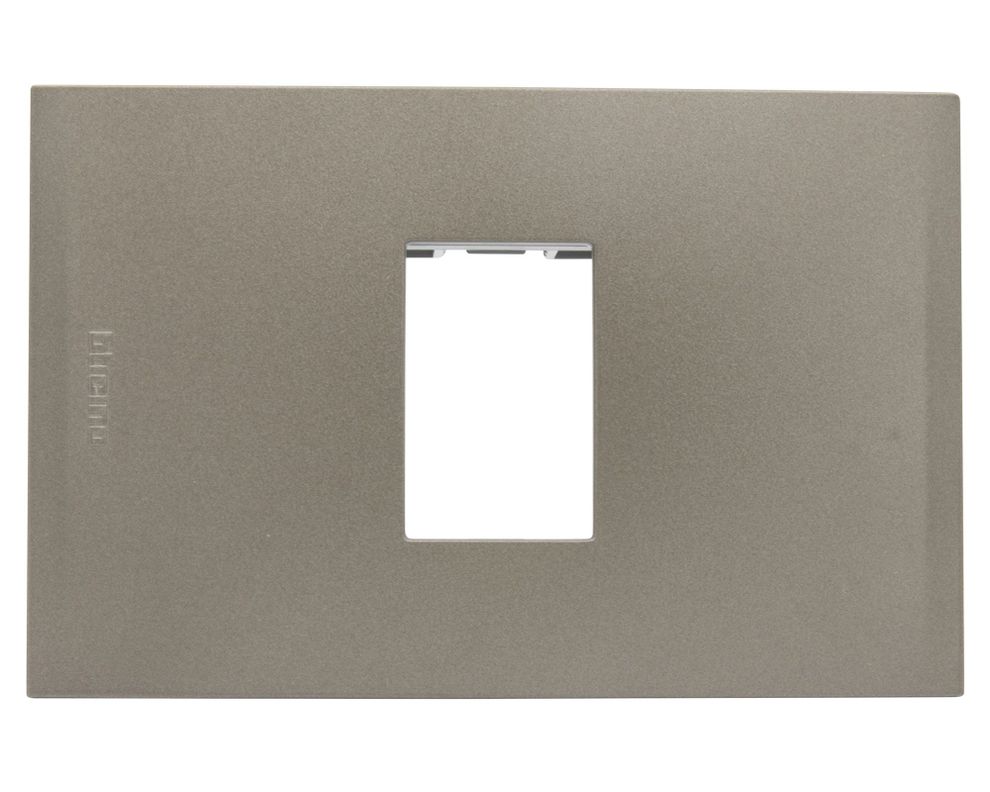 Placa 1 módulo + soporte Nobile terra Bticino-0