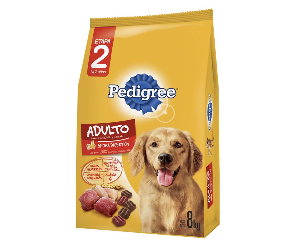 Alimento perro 8 kg carne pollo y cereal Pedigree-0