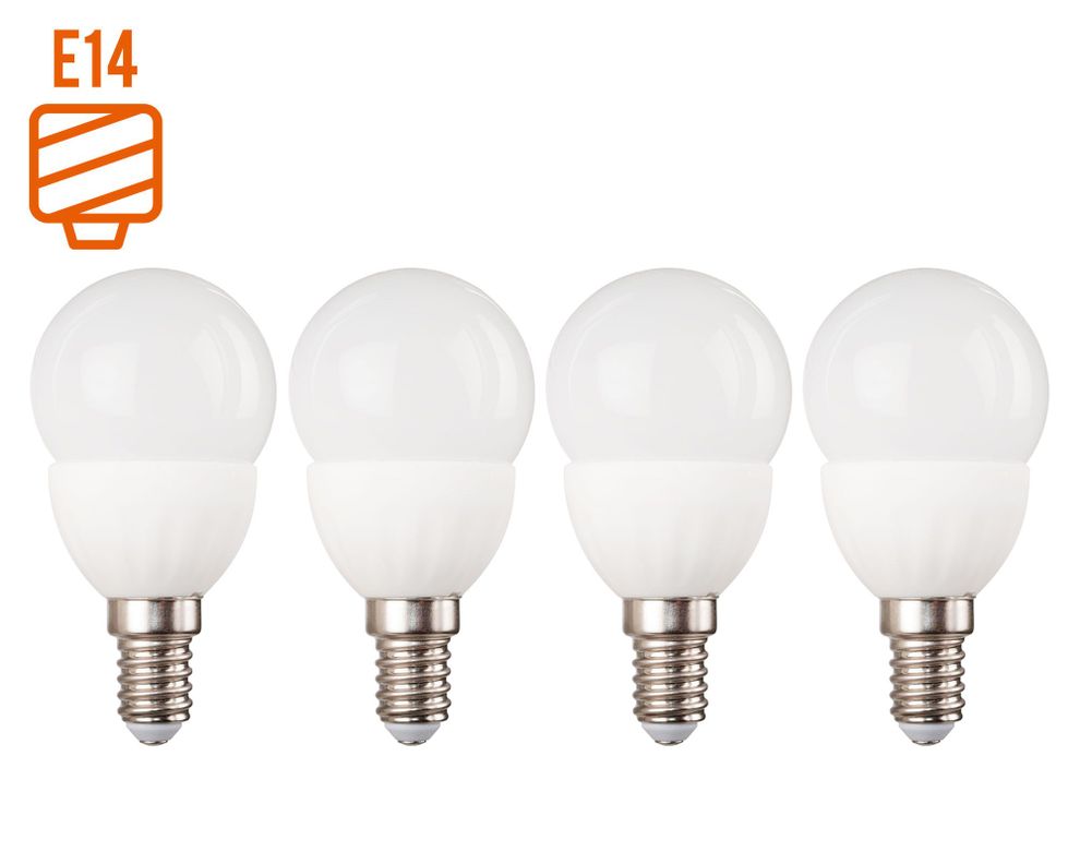 Ampolleta LED 60W E14 luz día G45 Elfa.-0