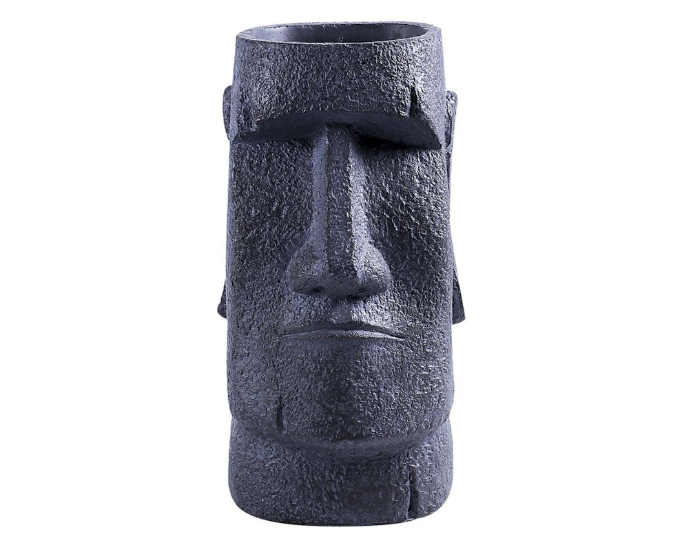 Macetero 39 cm Moai gris Outzen-1