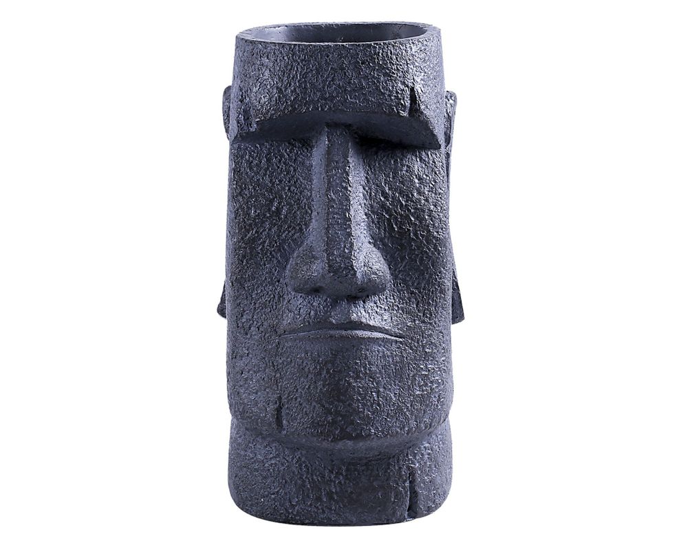 Macetero 39 cm Moai gris Outzen-0