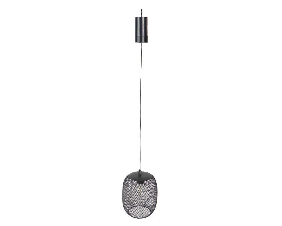 Lámpara colgar LED malla negro Abitare.-0