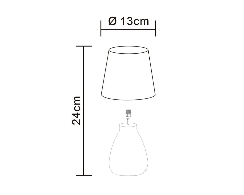Lámpara sobremesa 1L E27 Agost 3 2 unidades Abitare-4