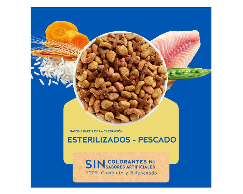 Alimento seco gatos 1 kg esterilizado Cat Chow-2