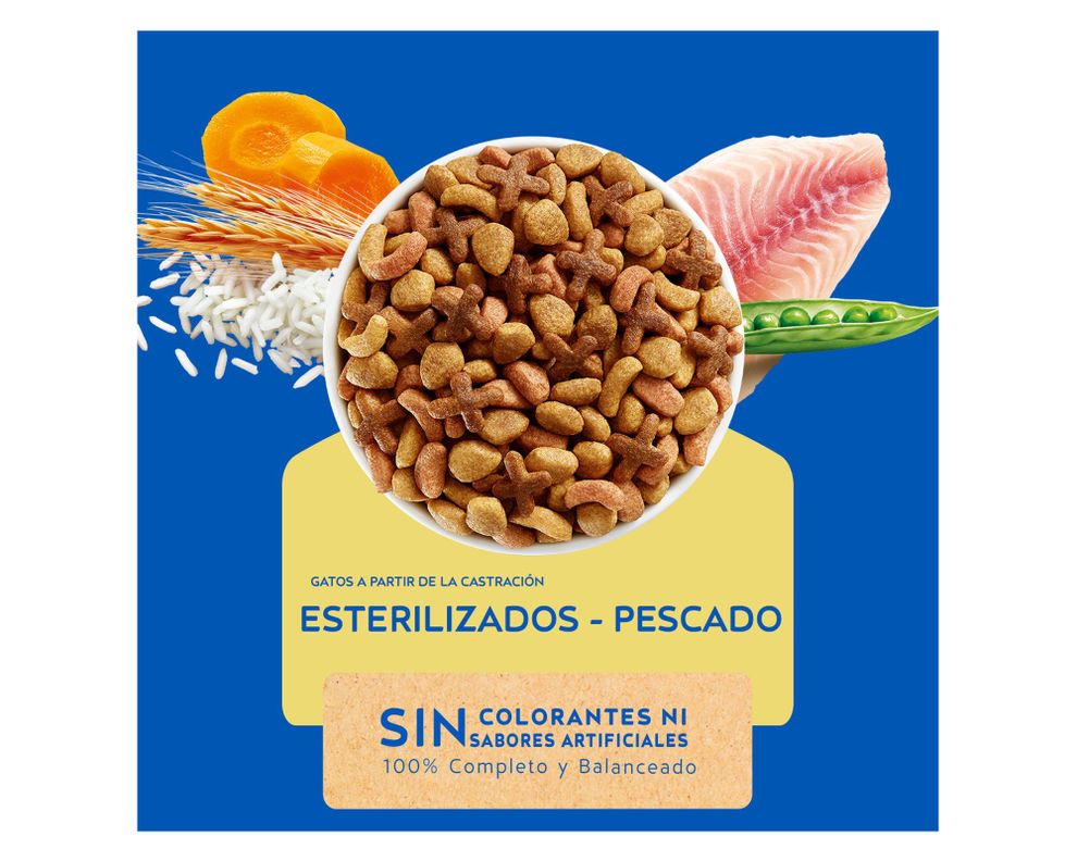 Alimento seco gatos 3 kg esterilizado Cat Chow-2