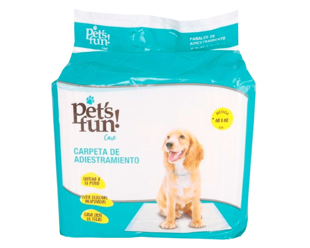 Carpeta de adiestramiento 60x60 cm 30 unidades Pet's fun-0
