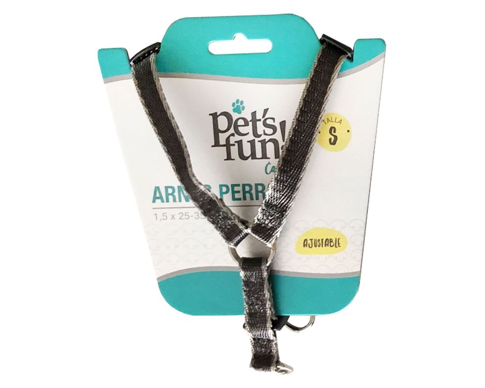 Arnés S gris Pet´s fun