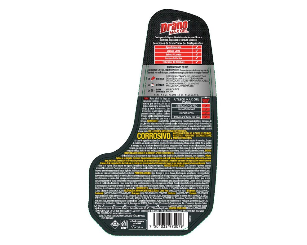 Destapa cañerías 946 ml Plus Drano-1