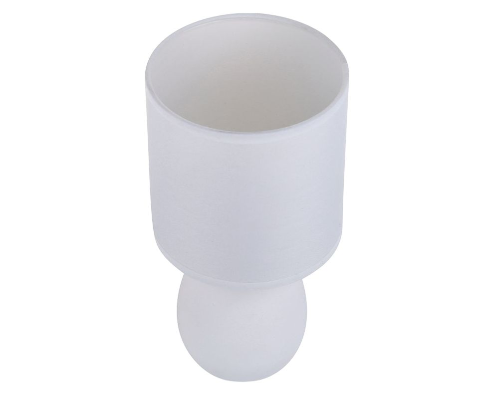 Lámpara sobremesa 1L E27 Elian blanco invierno Abitare-1
