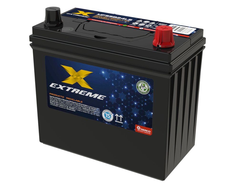 Batería 45AH 380CCA izquierdo MF55B24LS Extreme.-2