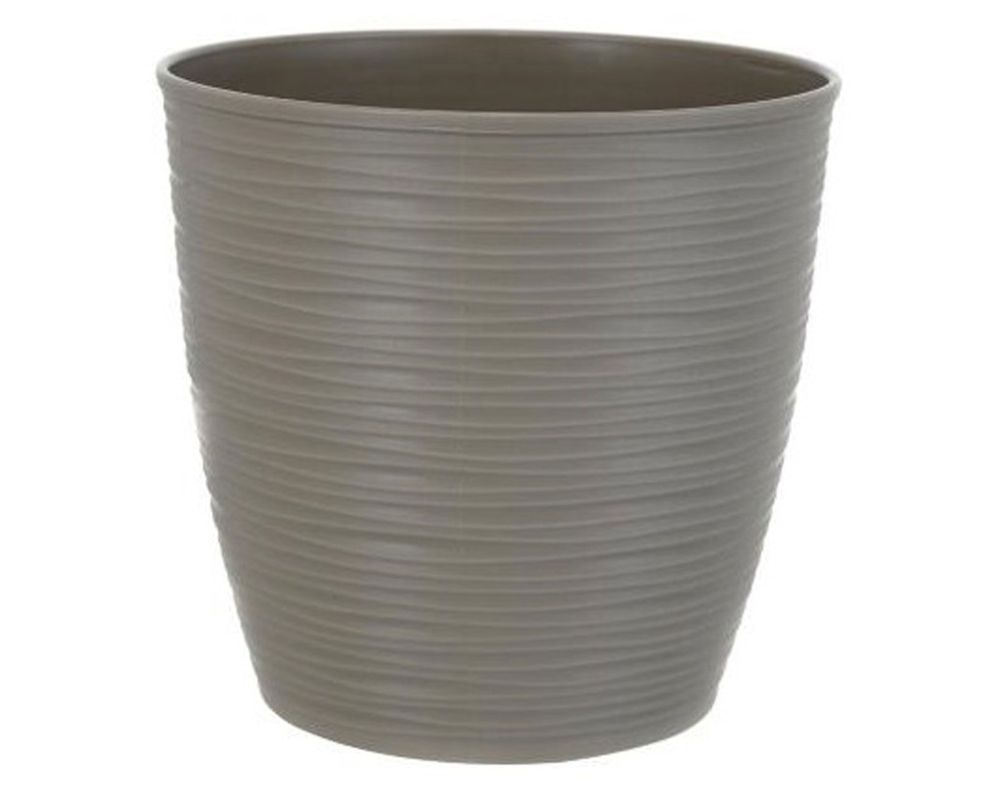 Macetero 16 cm piedra taupe Reyplast.-0