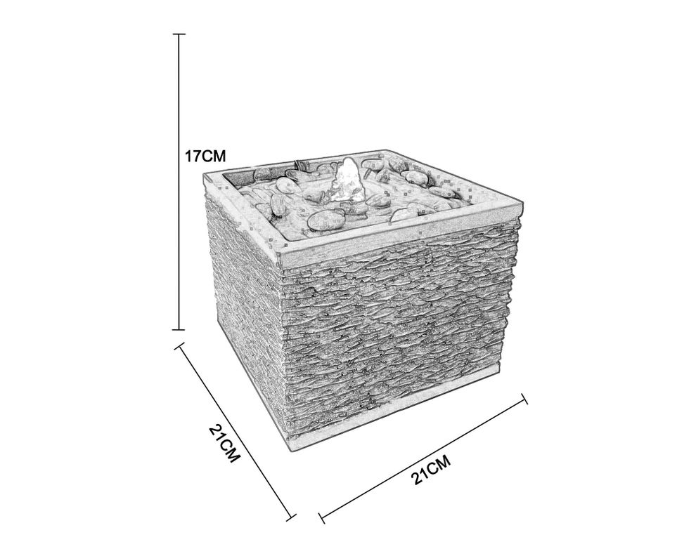 Fuente agua piedras LED Outzen-5
