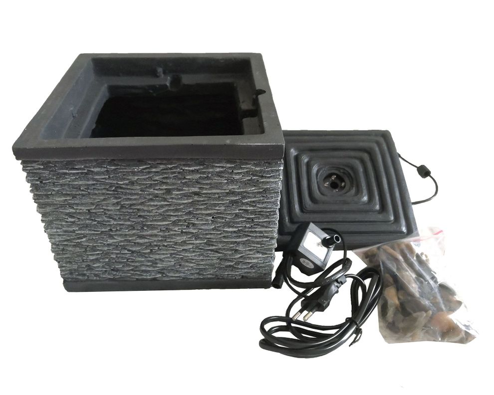 Fuente agua piedras LED Outzen-2