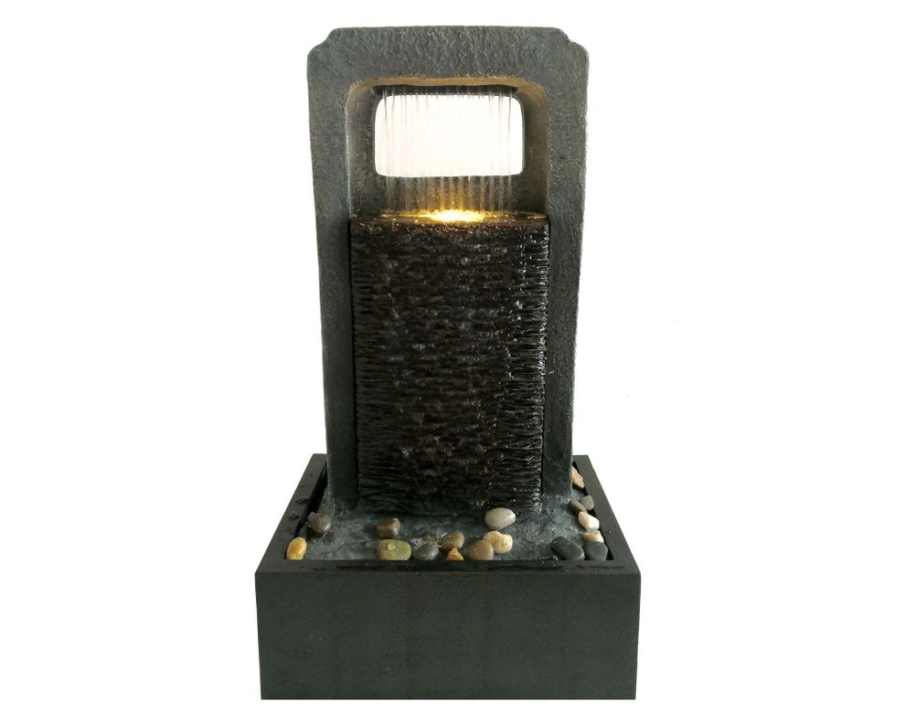 Fuente agua Pared piedras LED Outzen-0