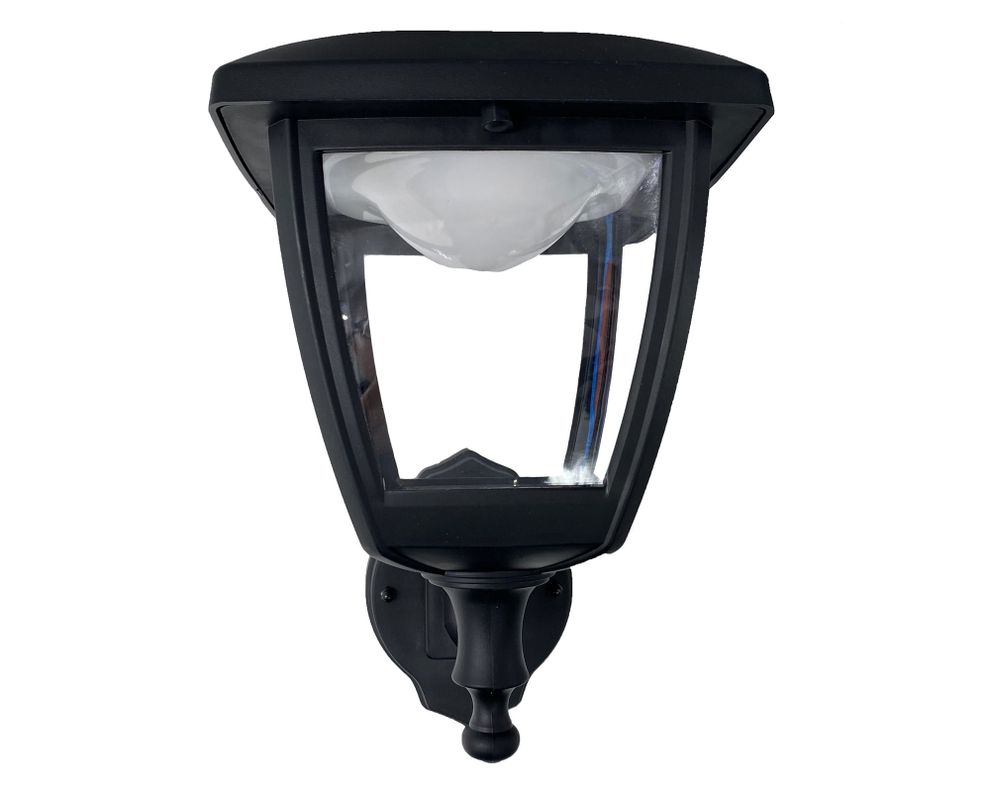 Farol pared LED con sensor Temis negro Abitare-1